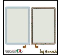VETRO TOUCH SCREEN PER MEDIACOM SMARTPAD IYO 10 M-SP1DY BIANCO