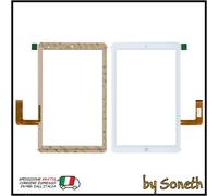 VETRO TOUCH SCREEN PER PER MEDIACOM SMARTPAD IPRO M-IPRO10 3G BIANCO