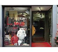 Vetrofania Scritte Saldi Stampa Pellicola trasparente Negozio Vetrinistica ADESIVA VETRINA NEGOZI Adesivo4You.com