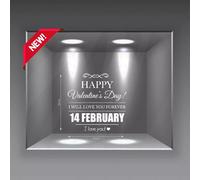 vetrofanie adesivi murali wall stickers san valentino amore love decorazio a0103