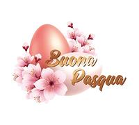 Vetrofanie Pasquali: adesivi e sticker per finestre a tema pasquali e primaverili - Stickers Uova e Coniglietti di Pasqua (Uovo Primavera)