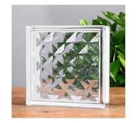 vetromattone Mattone di vetro cavo trasparente, elevata resistenza alla compressione e all'usura, per la decorazione architettonica(Style 2)