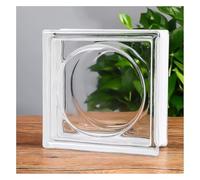 vetromattone Mattone di vetro cavo trasparente, elevata resistenza alla compressione e all'usura, per la decorazione architettonica(Style 3)