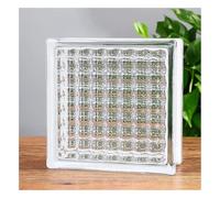 vetromattone Mattone di vetro cavo trasparente, elevata resistenza alla compressione e all'usura, per la decorazione architettonica(Style 7)