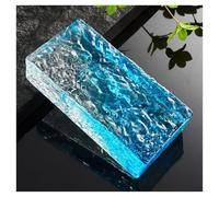 vetromattone Solid Double-Sided Crystal Bricks，Office Decorative Partition Wall，highly Transparent(Style2)