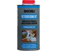 KIT COMPLETO PER LA RIPARAZIONE DI OGGETTI IN VETRORESINA "SIGILL" ITALY 750ml -