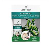 Vet's Best Pray Dentale Linea Advanced e Palla per Pulizia Dentale Cani