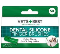 Vet's Best Spazzolini da Dito in Silicone per Cani e Cuccioli- Confezione da 5 Pezzi
