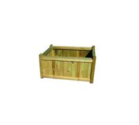 Vette vaso fioriera rettangolare in pino impregnato assemblata cm.40x80x40h