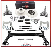 Vettore Assi Posteriore Con Stabilizzatore Set Freni per VW Golf 2 3 4x100 Anche