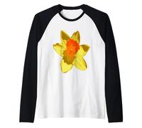 Vettore Daffodil Primavera Isolato Maglia con Maniche Raglan