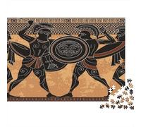 Vettore della cultura greca Puzzle 1000Pcs Decorazione Per La Casa. Rilassamento E Intelligence Per Adulti E Bambini Da 14 Anni 1000pcs (75x50cm)