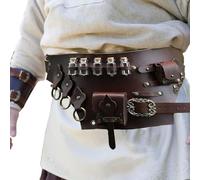 Vettore di pozioni | Cintura di pozione regolabile con sensazione vintage | Cintura rinascimentale del cavaliere medievale | Accessorio in costume adatto a LARP, Cosplay, Renaissance Fair, Halloween,