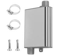 VEUWOLM Silenziatore per Tubo di Scarico da 24 mm, Silenziatore di Scarico in Acciaio Inox con Due Clip in Acciaio Inox Silenziatore Di Scarico Per Tubo per Tubo di Scarico del Riscaldatore Diesel