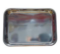 Vev set 3 pz lasagnera, teglia cm40x30x7 manici snodabili, in acciaio inox vecch