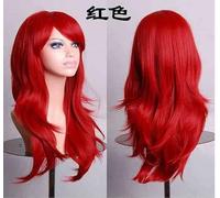 VEVEFHUANG 70Cm Parrucca Cosplay Lunga Staight Capelli Sintetici Resistenti Al Calore Parrucche Anime Party 23 colori Colorato Taglia Unica Rosso