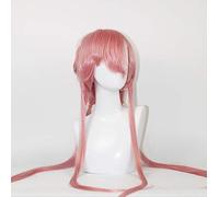 VEVEFHUANG The Future Diary Yuno Gasai 80 cm lungo rosa rettilineo parrucca cosplay anime Mirai Nikki parrucche sintetiche economiche per capelli taglia unica Yuno Gasai