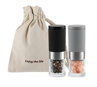 Vevok Chef - Mini macina sale e pepe, regolabile, in ceramica, portatile, per spezie, pepe, barbecue, feste, viaggi, regali