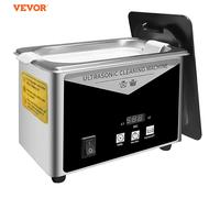 VEVOR 0.8LProfessionalUltrasonicCleaner,304StainlessSteelDigitalLab,UltrasonicCleanerwithTimerJewelryWatchGlasses