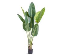VEVOR Albero Artificiale, 1,52 m Alta Pianta Finta Palma Uccelli del Paradiso Realistica, Materiale PE di Qualità e Protezione Anti-Ribaltamento con Vaso, Decorazione per Casa Ufficio Interno Esterno