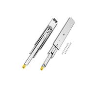 VEVOR 1 Paio di Guide per Cassetti a Estensione Completa, Capacità di Carico 226,8 kg, Guide per Cassetti con Bloccaggio, Cuscinetti a Sfera con Guida Scorrevole 490 x 76 x 19,5 mm