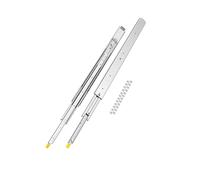 VEVOR 1 Paio Guide per Cassetti a Estensione Completa, Capacità Carico di 226,8 kg, Cuscinetti a Sfera con Guida Scorrevole Montaggio Laterale con Serratura Bloccaggio 1150 x 76 x 19,5 mm