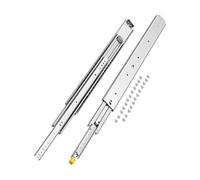 VEVOR 1 Paio Guide per Cassetti a Estensione Completa, Capacità di Carico di 226,8 kg, Cuscinetti a Sfera con Guida Scorrevole Montaggio Laterale con Serratura 843 x 76 x 19,5 mm 226,8 kg