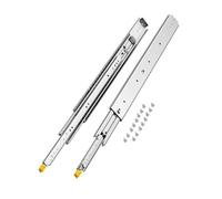 VEVOR Coppia di binari per cassetti con estensione completa 812 mm, portata 226 kg, guide per cassetti, cuscinetti a sfera con blocco, guide telescopiche montate lateralmente, ideali per armadi