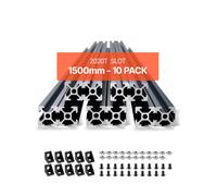 VEVOR 10 Pezzi 2020 Guida Lineare con Scanalatura a T in Lega Alluminio 1500 mm