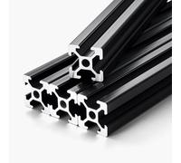 VEVOR 10 Pezzi 2020 Guida Lineare con Scanalatura a T, Realizzate in Lega di Alluminio, Guida Lineare Anodizzata Estruso ad Alta Resistenza per Stampante, Incisione Laser, Nero 2000 mm