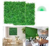 VEVOR 12 tappetini per siepi artificiali, 25,4 x 25,4 cm, per recinzioni da giardino interni ed esterni, cortile