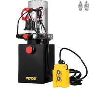 VEVOR Pompa Idraulica Hydraulic Pump 12V DC Doppia Azione con Serbatoio d'Acciaio per Elevatore (4L)