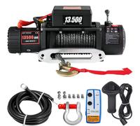 VEVOR 13500LBS camion elettrico Winch12v verricello elettrico ATV corda sintetica con telecomando per camion ATV rimorchio auto 4 x4