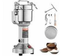 VEVOR 150g Mulino Elettrico per Cereali, Macina Spezie Commerciale Alta Velocità 850 W, Macchina Polverizzazione in Acciaio Inox, per Cereali Secchi, Spezie, Caffè, Mais, Pepe, Tipo Oscillante