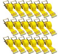 VEVOR 18 Pezzi Cinghie di Tensione con Cricchetto e Gancio Cinghie di Fissaggio