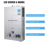 VEVOR 18L Scaldino Scaldabagno LPG Display LCD Gas propano con Doccia
