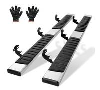 VEVOR 2 pedane da 6,5" compatibili con Ford F150-Crew Cab 2015-2023/Ford F-250 F-350 Super Duty Crew Cab 2015-2023, 201 barre laterali in acciaio inossidabile, capacità di carico 500 libbre