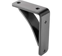 VEVOR 2 Pezzi Staffa per Mensola Pesante,10,2x12,7x3,8 cm, Staffe Triangolare con Viti, Capacità di Carico Fino a 450LBS, Un Paio di Supporto per Mensole Triangolare, Colore Nero Opaco