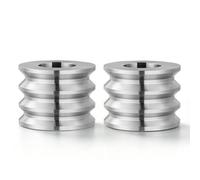 VEVOR 2 Rulli Quadrati di Ricambio per Laminatoio 3 Misure di Scanalature, Accessori per Strumenti Fai Da Te per la Creazione di Gioielli, in Acciaio Legato, per Pressare Oro Argento Alluminio Ottone