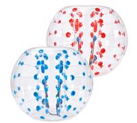 VEVOR 2 x 1,5 m Pallone Paraurti Bubble Pallone Paraurti Gonfiabile Blu + Rosso