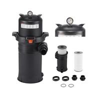 VEVOR 2025 Pro Pool Cartridge Filter System 150 sqft, filtro per piscina per piscine interrate e fuori terra, compatibile con pompe da 2,5 HP ~ 3 HP | Portata massima fino a 8136 GPH, filtri per