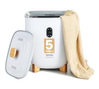 VEVOR 25 L Grande Scaldasalviette Secchio con Schermo LED, Colonne di Riscaldamento, Timer Regolabile, Accappatoio, Coperta Pigiama, Spegnimento Automatico, Scaldasalviette Intelligenti Bianco