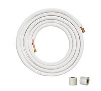 VEVOR 25FT Mini Split Line Set, tubi in rame con diametro esterno da 1/4" e 3/8" e isolamento a triplo strato, aria condizionata, refrigerante o pompa di riscaldamento e HVAC