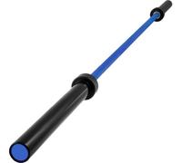 VEVOR 2M Bilanciere Olimpico per Sollevamento Pesi, Bilanciere da Banco con Bilanciere Olimpico con Collari a Molla 15 KG Grigio Blu, Barra Bilanciere con Ferma Dischi