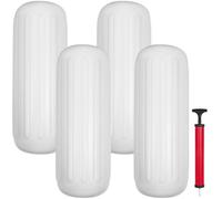 VEVOR 4 parabordi a coste per imbarcazioni 10" x 28" con foro centrale