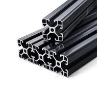 VEVOR 4 Pezzi 4040 Guida Lineare con Scanalatura a T, Realizzate in Lega di Alluminio, Guida Lineare Anodizzata Estruso ad Alta Resistenza per Stampante, Incisione Laser, Nero 1000 mm