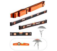VEVOR 4-Piece Livello Torpedo, 250/400/600/1200 mm in Lega di Alluminio