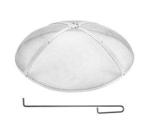 VEVOR 40" Rotondo Firepit Spark Screen Cover Coperchio Acciaio Inox Legna