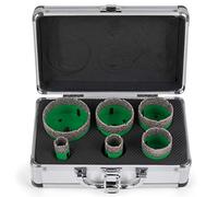 VEVOR 6 Pezzi Punte Diamantate per Trapano, Altezza 15 mm / 0,59 pollici Peso 3,3 libbre M14 Sega a Tazza Diamantati per Materiali Più Duri Come Piastrelle, Granito, Marmo, Altre Pietre e Porcellana