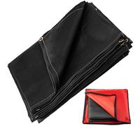 VEVOR 6 x 10 FT Coperta per Saldatura Nera Coperta in Fibra di Vetro Coperta Ignifuga Resistente per Appendere Facilmente e Proteggere da Scintille e Schizzi